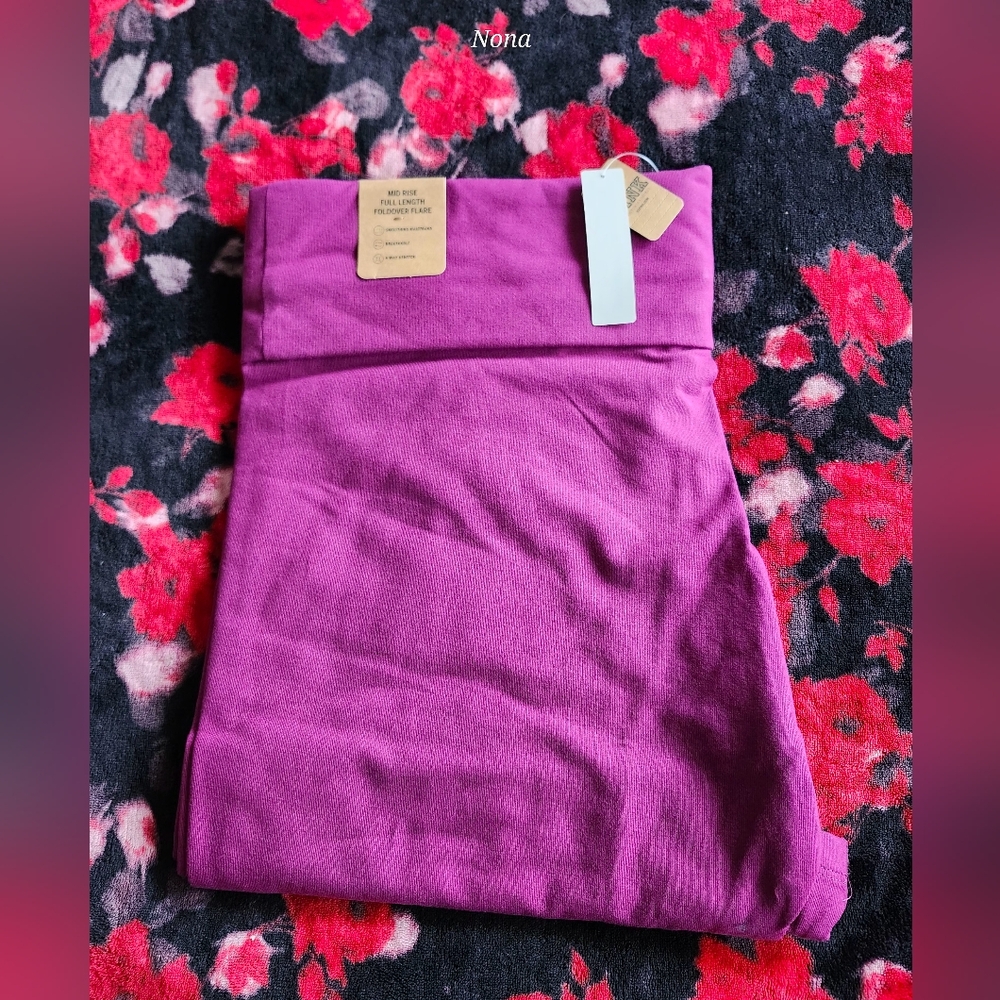 PINK VS Foldover Cotton Flare Legging size XXL NWT - Picture 2 of 9